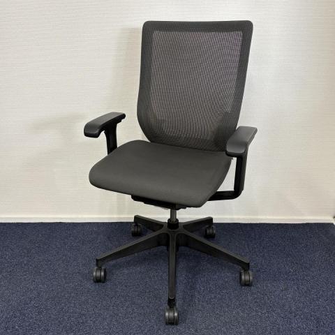 【中古】ミレッザ ロッキング有  イトーキ（ITOKI） 肘付ハイバックチェア