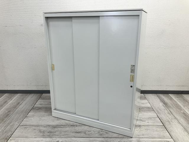 【中古】レクトライン 4B453Y ZA75 オカムラ（okamura） ローキャビネット／引き違い