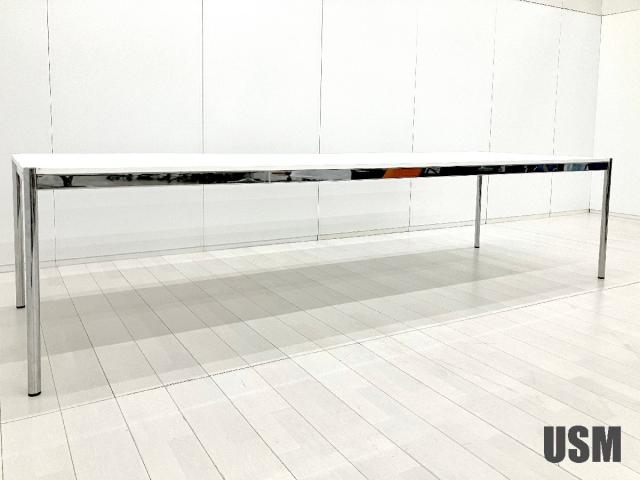【中古】USMハラーテーブル  USMハラー ミーティングテーブル（会議机）