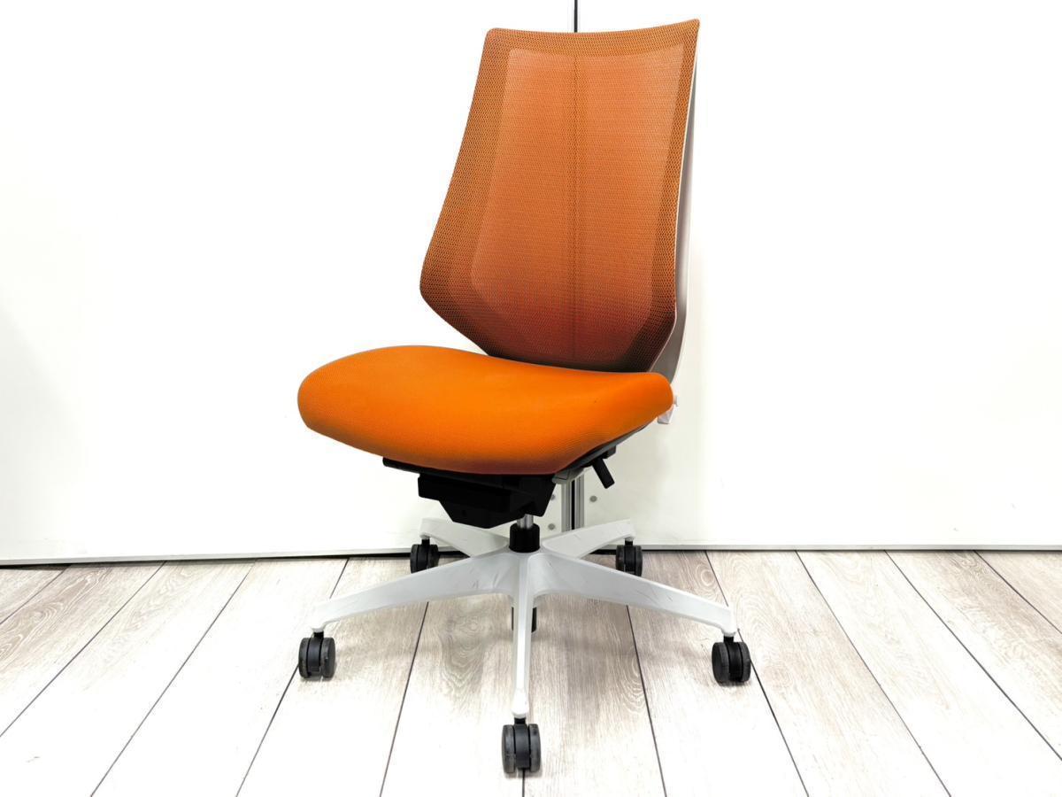 中古】デュオラ メッシュ コクヨ/KOKUYO 肘無ハイバックチェア 593850