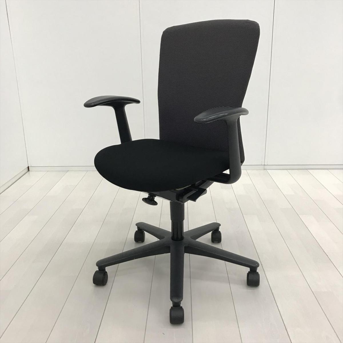 中古】ルディオチェア ウチダ/UCHIDA 肘付ハイバックチェア 593880 
