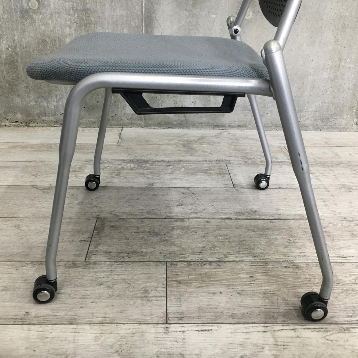中古】プロスタック 8139ZZ-FSN5 オカムラ/okamura スタッキングチェア