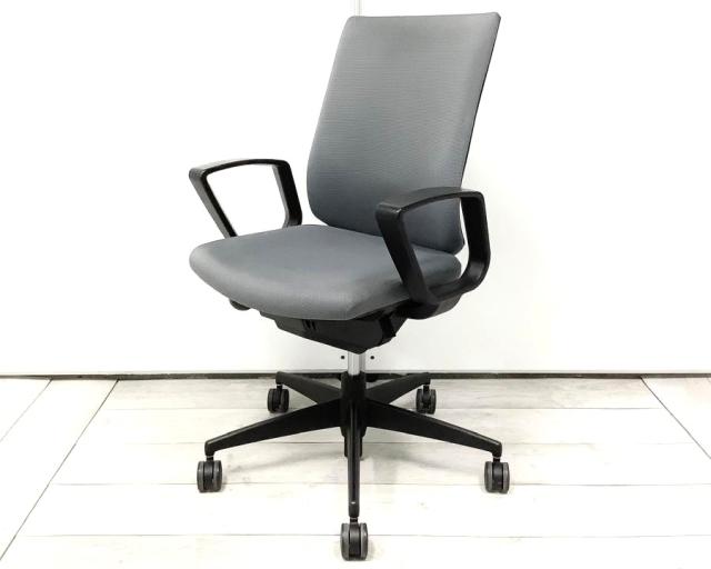 【中古】ウィザードチェア CRS-G1802F6 コクヨ（KOKUYO） 肘付ハイバックチェア