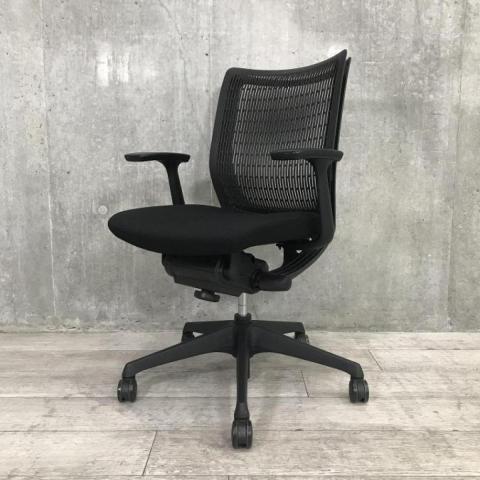 【中古】ヴィスコンテチェア  オカムラ（okamura） 肘付ローバックチェア