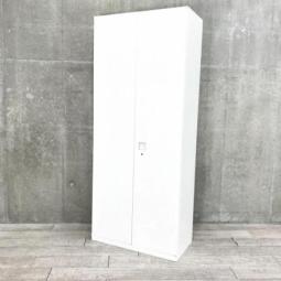 【定価約13万円】【豊富な収納スペースで書類をスッキリ!】■オカムラ/レクトライン ■ハイキャビネット 両開き ■ホワイト