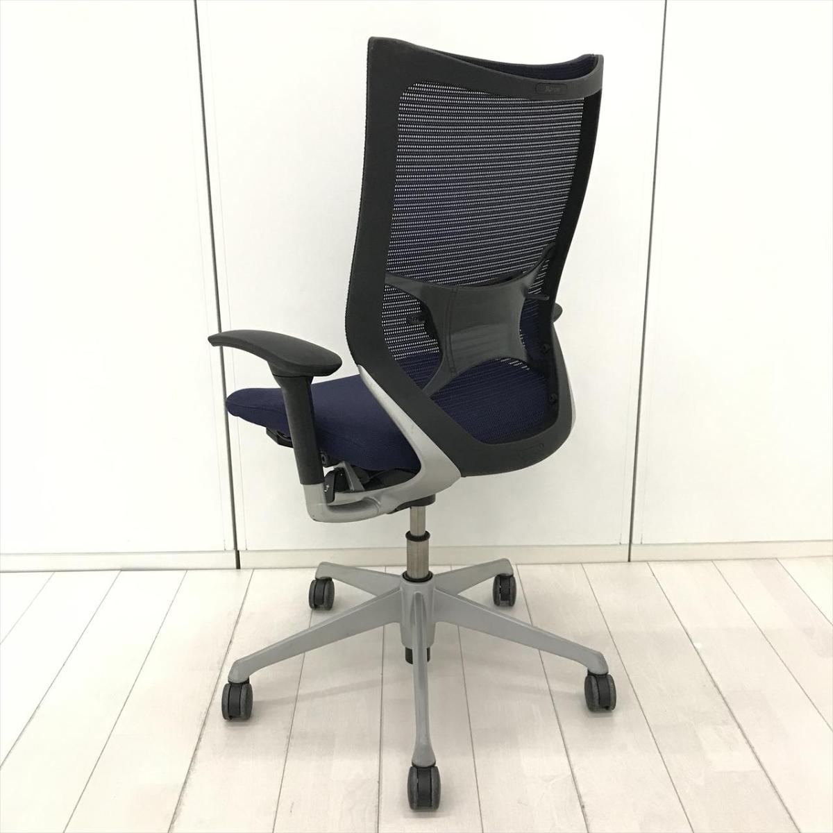 中古】バロンチェア オカムラ/okamura 肘付ハイバックチェア 594119