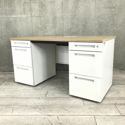 【中古】CZRデスク CZR-147BAS-998 イトーキ（ITOKI） 両袖机