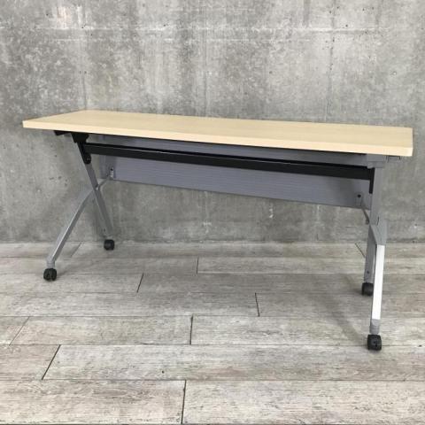 【中古】フラプター 81F1AC MK37 オカムラ（okamura） スタックテーブル(長机/折りたたみ/会議用)
