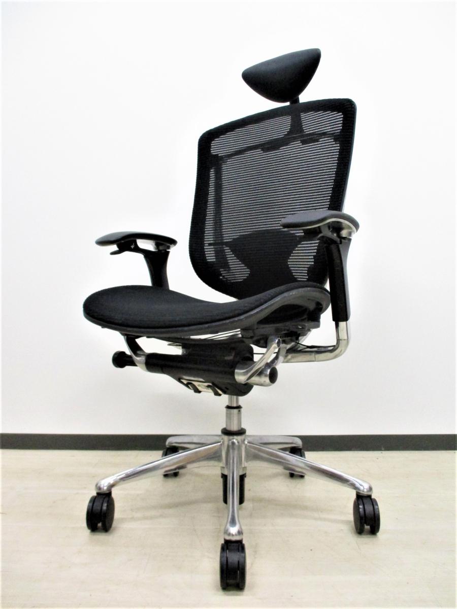 中古】コンテッサチェア CM52ABFBF1 オカムラ/okamura 肘付ハイバック