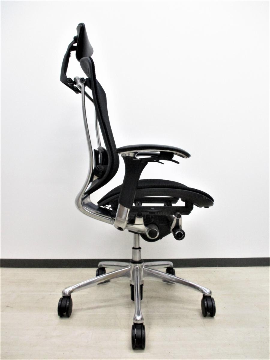 中古】コンテッサチェア CM52ABFBF1 オカムラ/okamura 肘付ハイバック