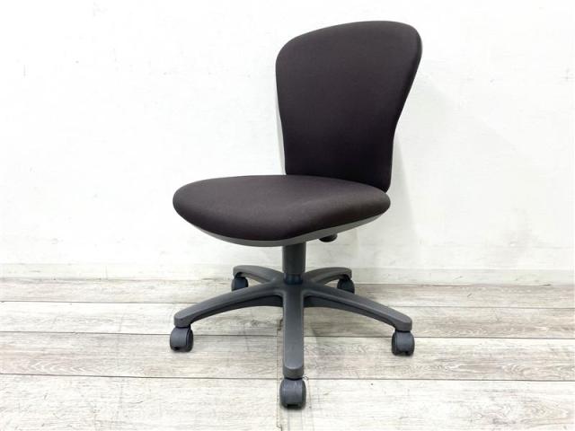 【定価約5万円】【コクヨ / コスパ抜群のコンパクト肘なしレグノチェア２】■コクヨ/レグノチェア２　■執務用Oチェア　■グレー　■スレートグレー ×グレーシェル