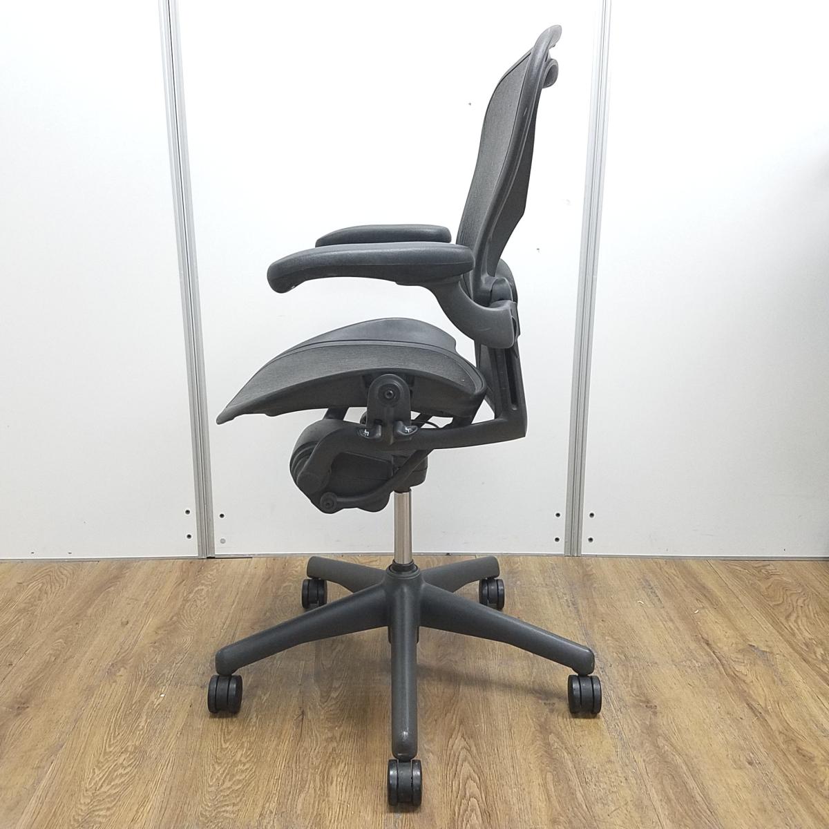 中古】アーロンチェア Herman Miller/ハーマンミラー 肘付ハイバック