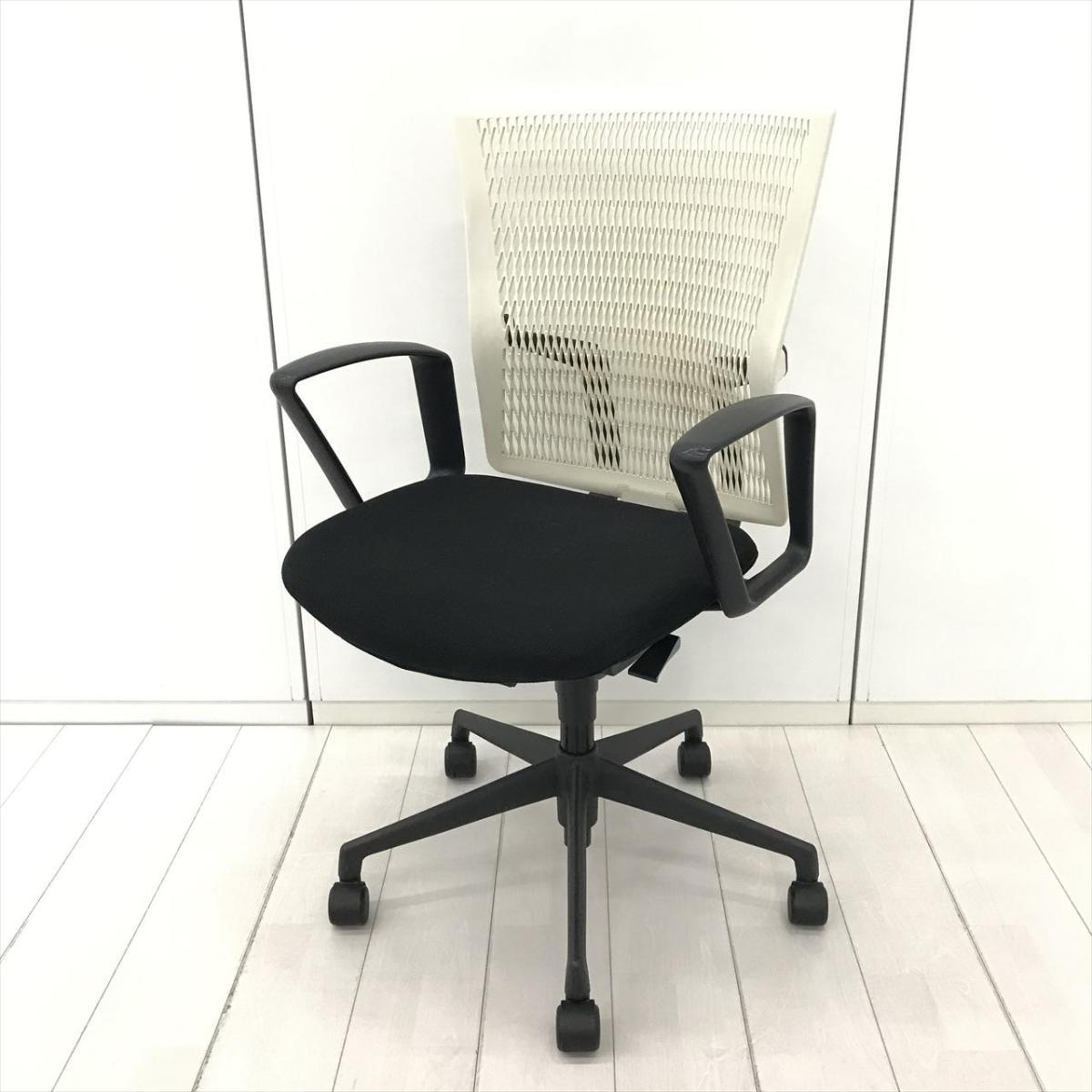 中古】アクトディアチェア AA-10W ウチダ/UCHIDA 肘付ハイバックチェア 