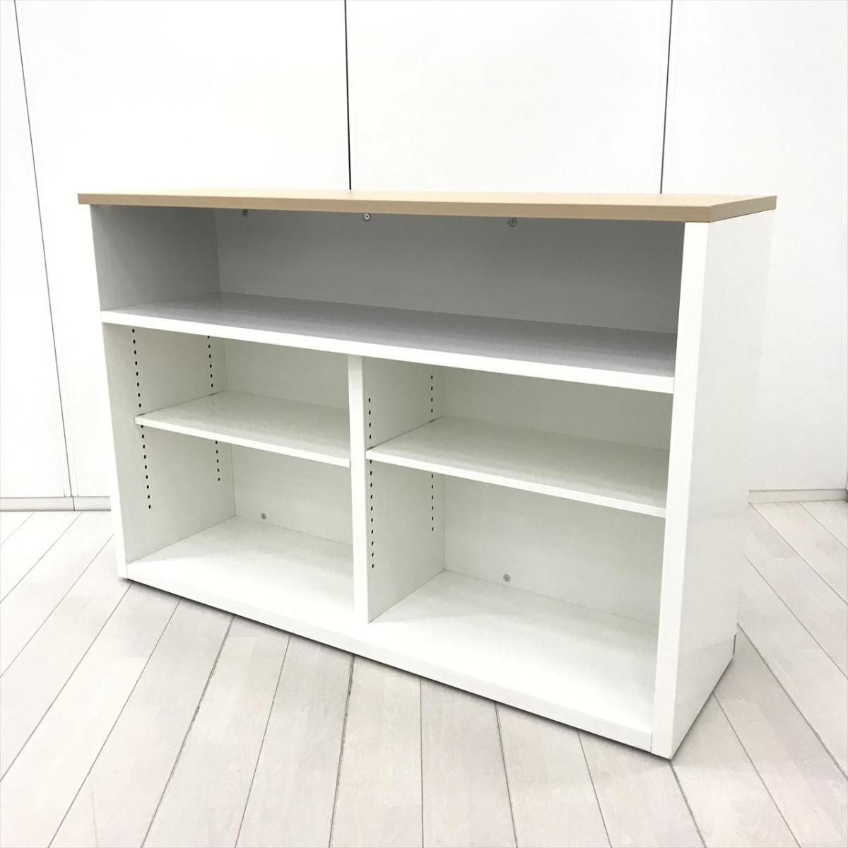 【限定1台】オカムラ　SEカウンター　ハイカウンター　オープン書庫タイプ　本体ホワイト　天板ネオウッドライト
                        その他シリーズ
                                    中古
            