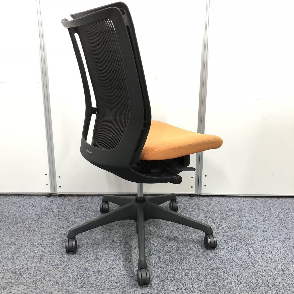 中古】ヴィスコンテチェア オカムラ/okamura 肘無ハイバックチェア