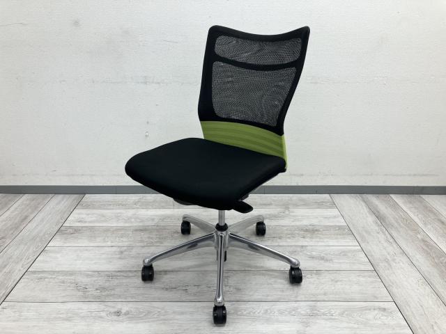 【中古】フィーゴメッシュチェア CJ31BR オカムラ（okamura） 肘無ミドルバックチェア