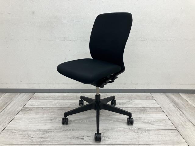 【中古】フルゴ KF-440GB-T1T1 イトーキ（ITOKI） 肘無ローバックチェア