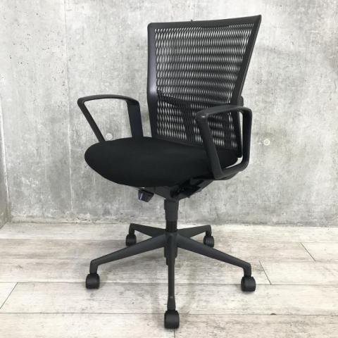 【中古】アクトディアチェア AA-10B ウチダ（UCHIDA) 肘付ミドルバックチェア
