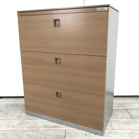 【中古】レクトライン 4BG3WC-ZB42 オカムラ（okamura） ローキャビネット／ラテラル