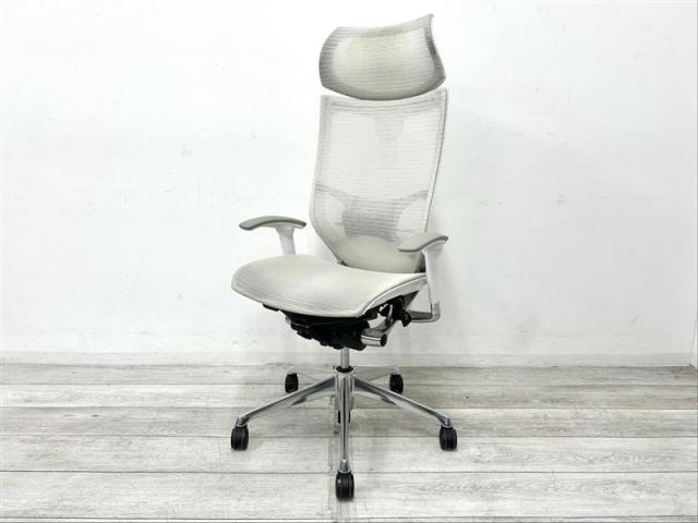【中古】バロンチェア CP85AZ FEH3 オカムラ（okamura） 肘付ハイバックチェア