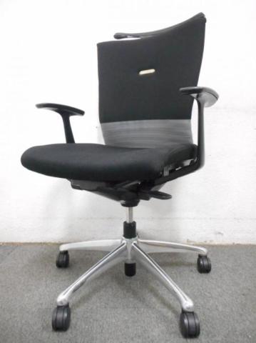 【中古】フィーゴチェア CJ44BR-FAM2 オカムラ（okamura） 肘付ミドルバックチェア