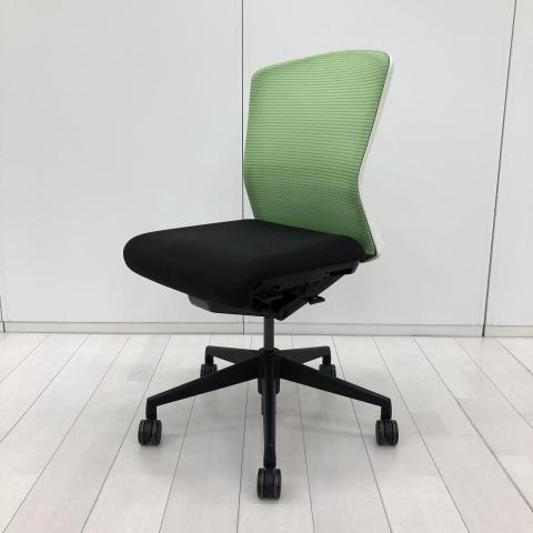 【中古】エルフィ ELA2-00B ウチダ（UCHIDA) 肘無ミドルバックチェア