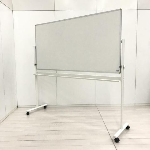 【キャスター付きで移動らくらく！　自立式両面ホワイトボード！】■イトーキ(ITOKI)製　アクティバシリーズ　ホワイトボード　自立式　両面タイプ　■ホワイト　■キャスター付