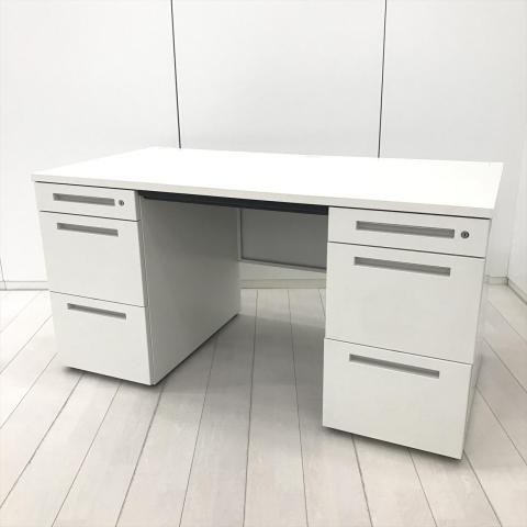 【中古】CZRデスク CZR-147BA-W9W9 イトーキ（ITOKI） 両袖机