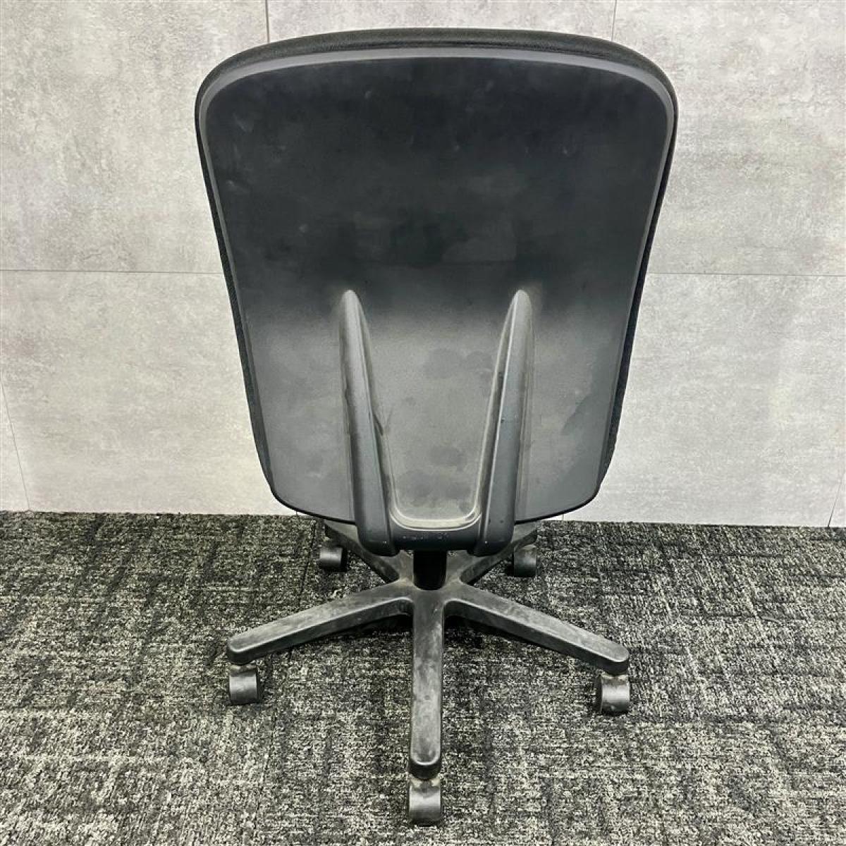 中古】リエットR CA25BW FW1 イトーキ/ITOKI 肘無ミドルバックチェア 