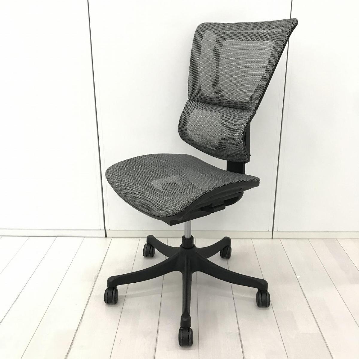 中古】スマート Ergohuman/エルゴヒューマン 肘無ハイバックチェア 