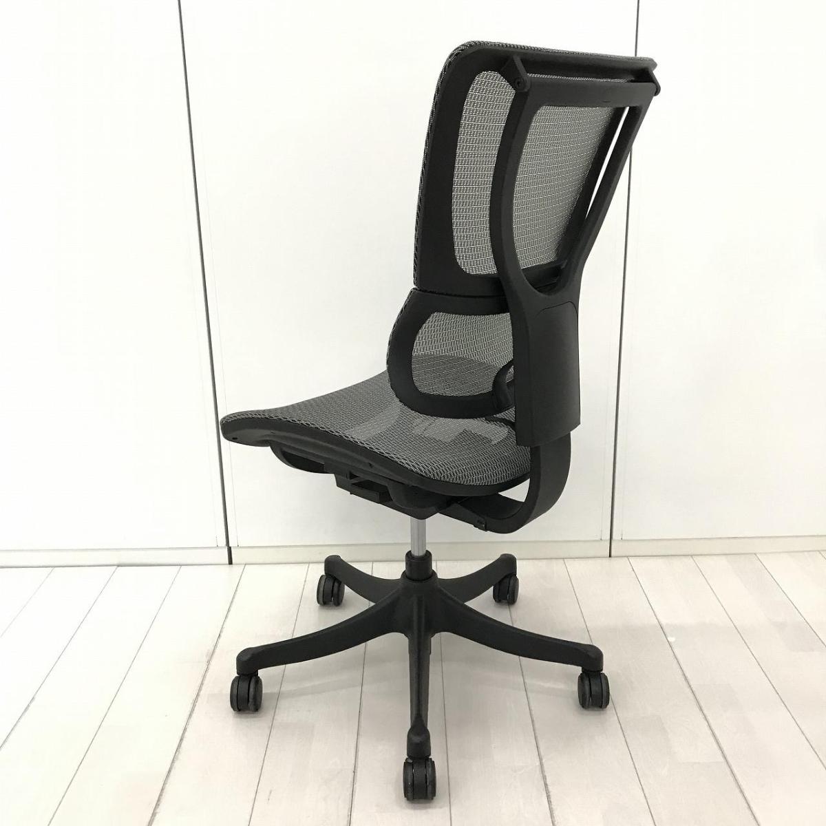 中古】スマート Ergohuman/エルゴヒューマン 肘無ハイバックチェア 