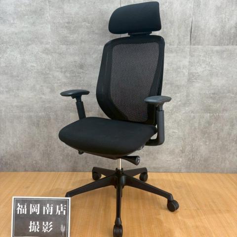 【中古】シルフィーメッシュ  オカムラ（okamura） 肘付ハイバックチェア