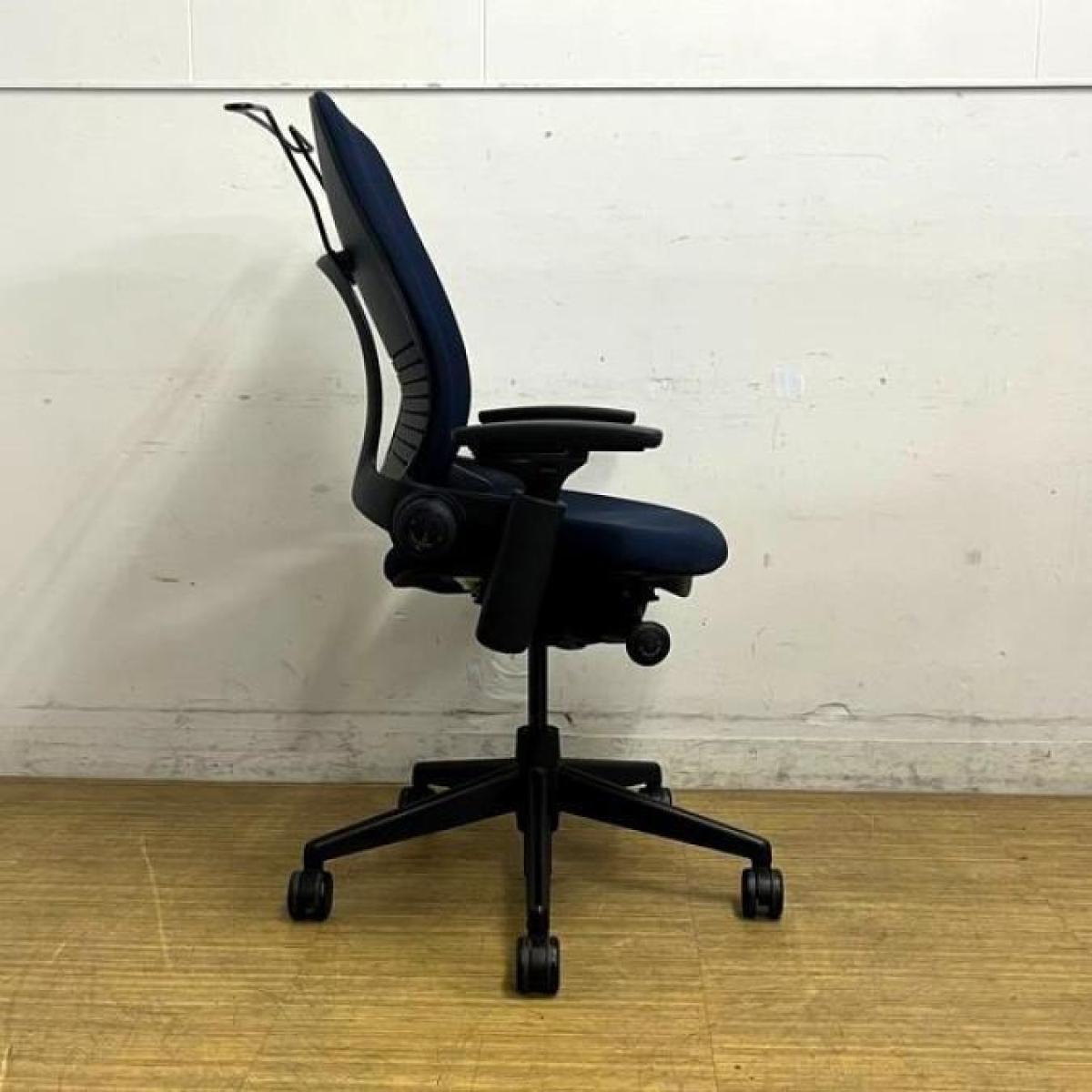 椅子・チェア Steelcase Leap V2 ブルー デスクチェア