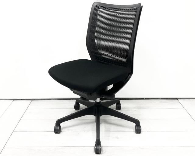 【中古】ヴィスコンテチェア  オカムラ（okamura） 肘無ローバックチェア