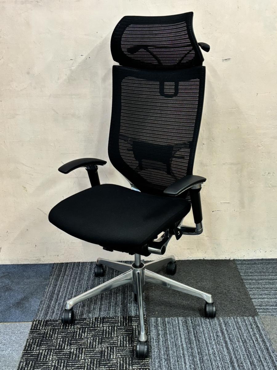 中古】バロンメッシュチェア CP88BS FDF1 オカムラ/okamura 肘付 