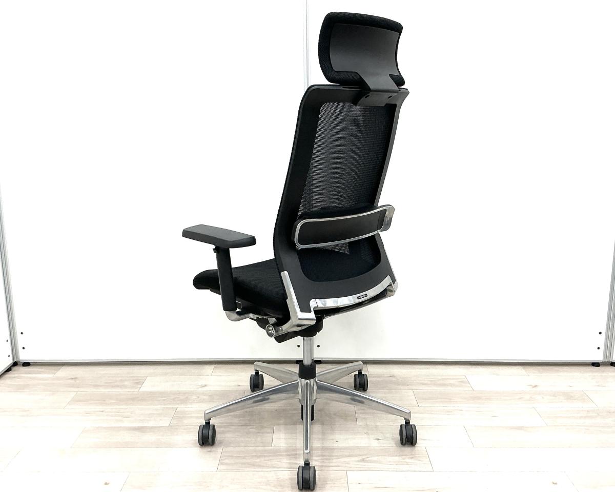 中古】エアフォート コクヨ/KOKUYO 肘付ハイバックチェア 595415 