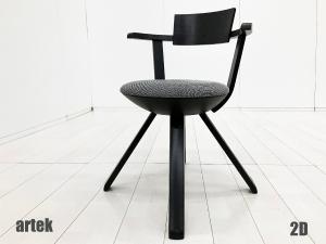 ２D)artek/アルテック　ライバルチェア　コンスタンチン グルチッチ　北欧　フィンランド　ブラック