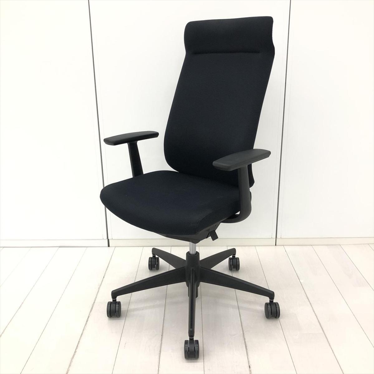 used【KOKUYO コクヨ ウィザード2 ハイバックオフィスチェア】フル装備 中古】ウィザード2 コクヨ/KOKUYO 肘付ハイバックチェア 595466 - 中古