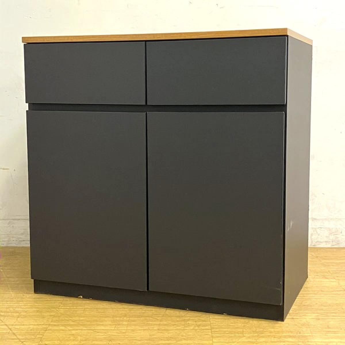 イトーキ　ノットワーク（kont Work）空間創造　キッチンキャビネット（ビジネスキッチン）ロータイプ　天板トリニティオーク×本体ブラック【ABW】
                        その他シリーズ
                                    中古
            