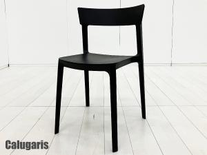 Calligaris / カリガリス 　スキン ダイニングチェア　ブラック　イタリア