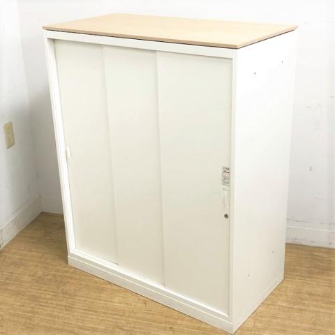 【中古】レクトライン 4B453Y ZA75 オカムラ（okamura） ローキャビネット／引き違い