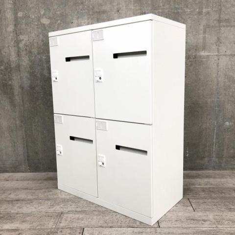 【中古】レクトラインロッカー 4B25YX  ZA75 オカムラ（okamura） 4人用パーソナルロッカー