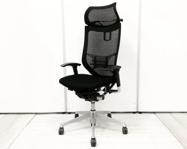 【中古】バロンチェア CP88DS-FPG1 オカムラ（okamura） 肘付ハイバックチェア