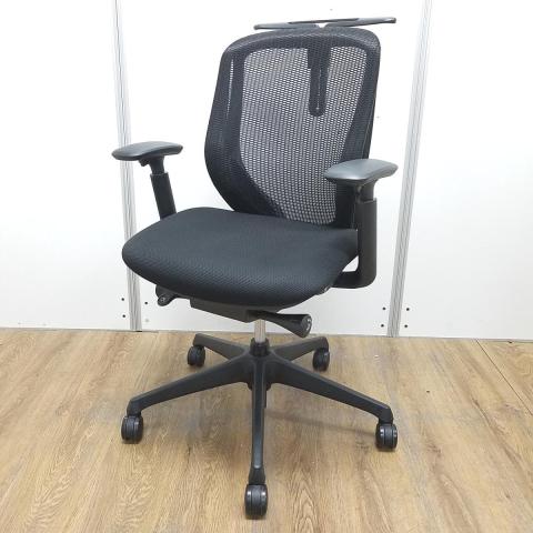 【中古】シルフィーメッシュ C641XR-FMP1 オカムラ（okamura） 肘付ローバックチェア