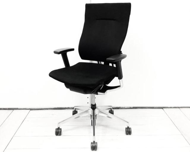 【中古】スピーナチェア KE-717GP-T1T1 イトーキ（ITOKI） 肘付ハイバックチェア