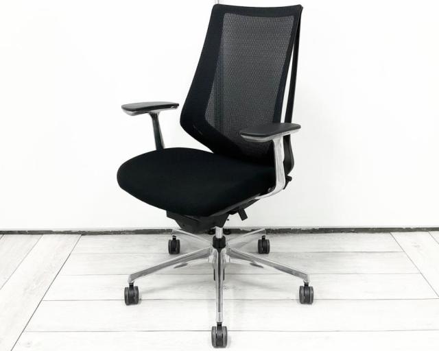 【中古】デュオラ メッシュ CRSG3100E6N コクヨ（KOKUYO） 肘付ハイバックチェア