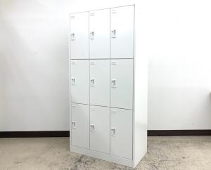 【レア商品入荷】9人用ロッカー　1台のスペースで9人分の収納が可能！◆オカムラ製【外部倉庫在庫】【TH】