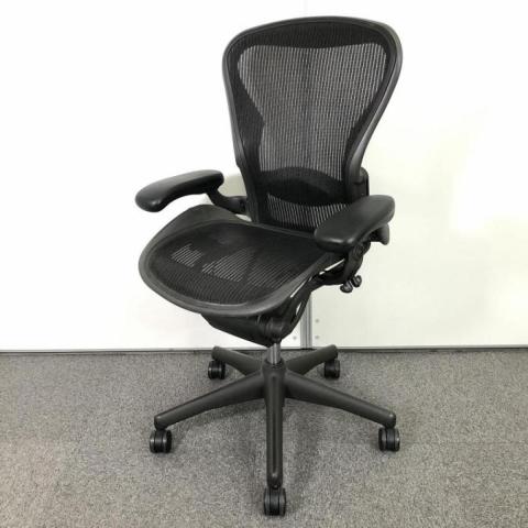 【中古】アーロンチェア（ランバー　フル装備）  Herman Miller（ハーマンミラー） 肘付ハイバックチェア