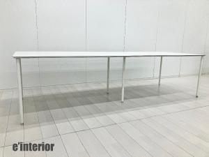 【引取り限定】e interiors/インテリアズ　Tee / ティー テーブル　ホワイト　W2800
