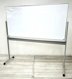 【定価約8万円】【横幅1800mmで広々書き込める自立式ホワイトボードの入荷です！】■日学社　自立ホワイトボード　■ホワイト　■キャスター付き　■W:1870mm×D:560mm×H:1800mm